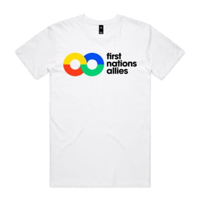 First Nations Allies white t-shirt